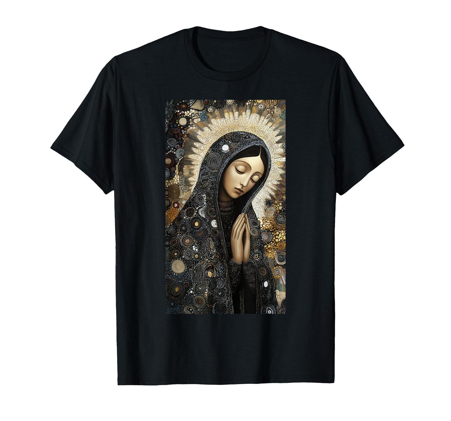 Catholicism Our Lady Guadalupe Intricate Floral T-Shirt