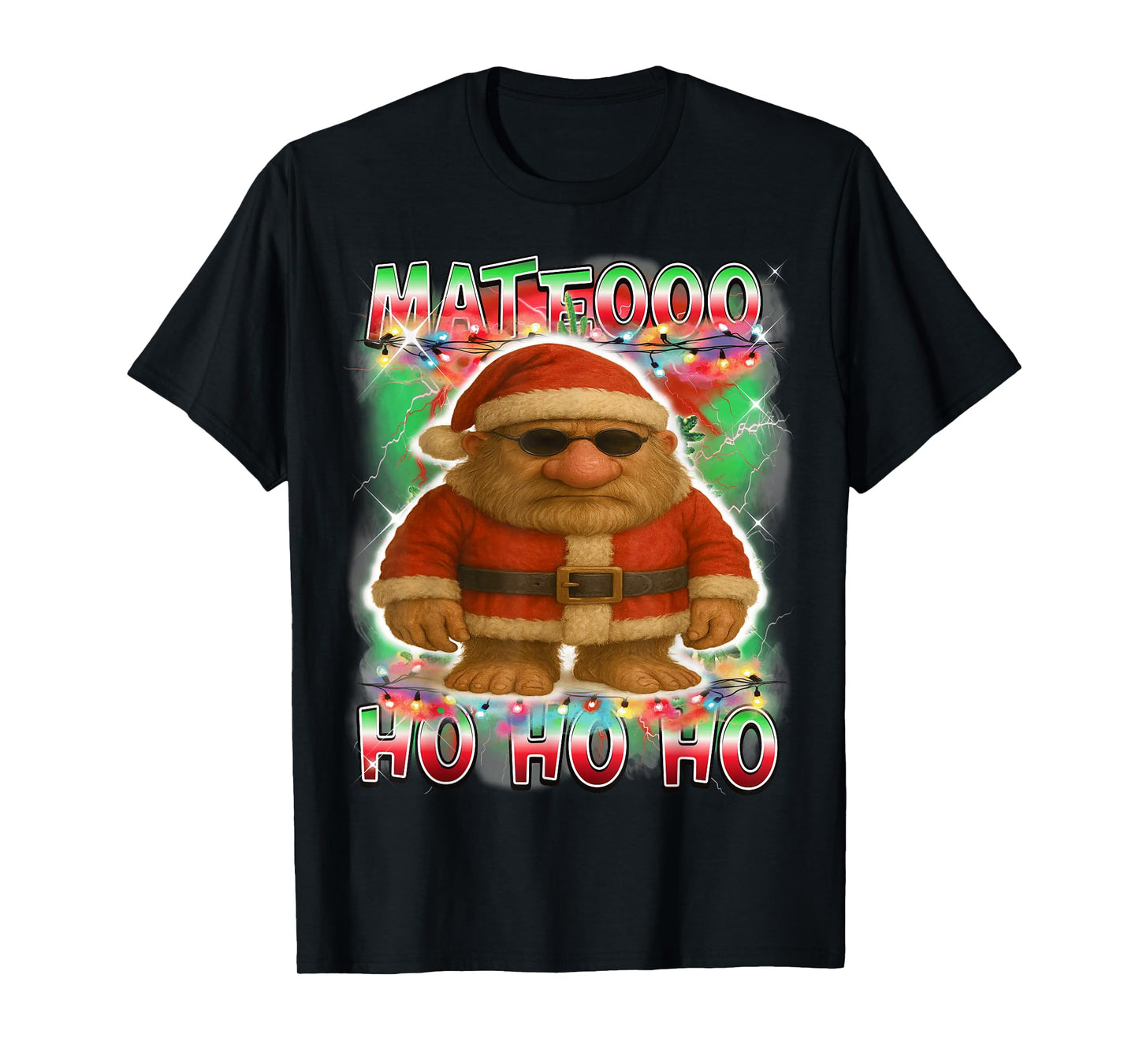 Mateo Sahur Santa Claus Italian Brainrot Christmas T-Shirt