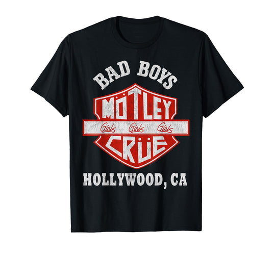 Mötley Crüe – Bad Boys Shield T-Shirt
