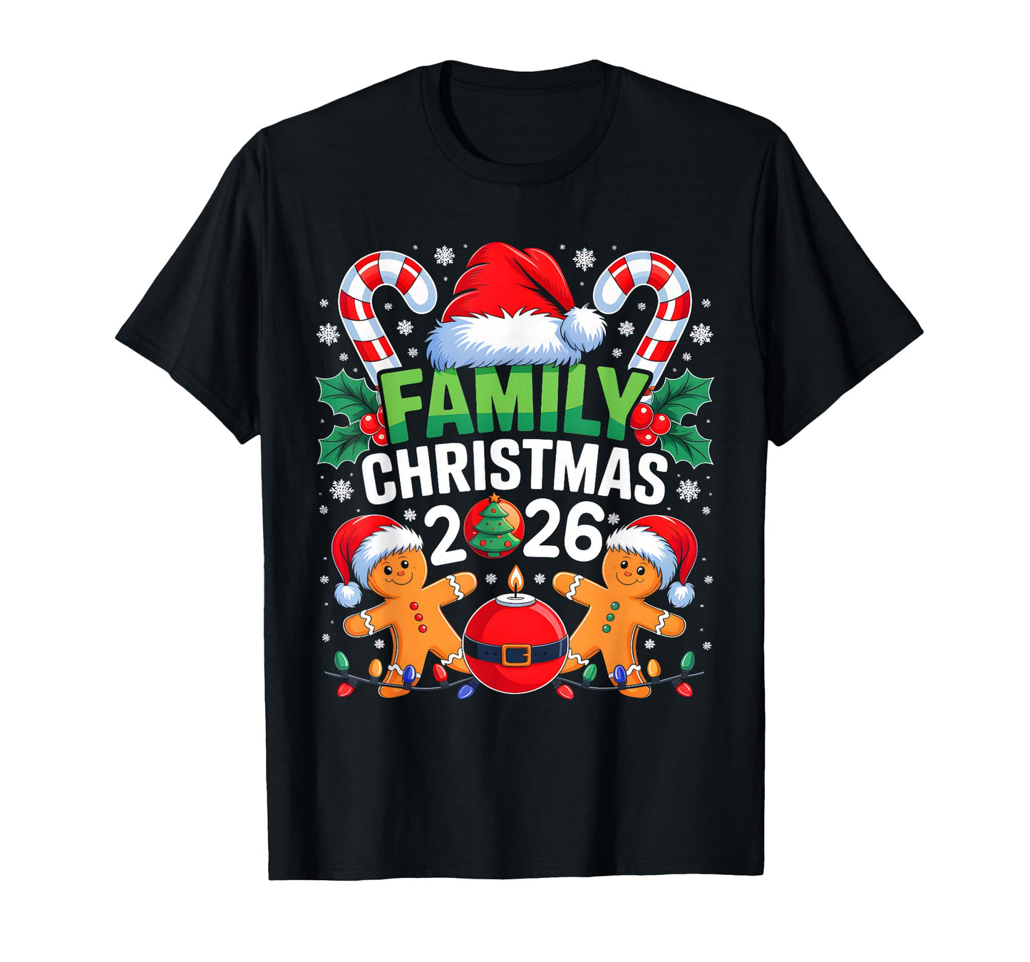 Christmas 2026 Family Matching Costume Team Santa Elf Squad T-Shirt