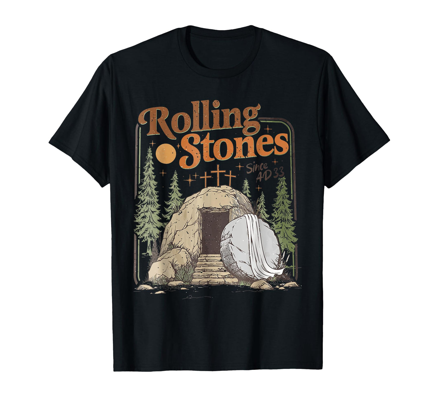Vintage The Stone Was Rolled Away He Is Aliive Christian T-Shirt