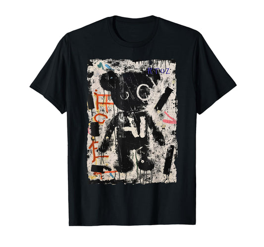 Graffiti Teddy Bear Edgy Vintage Retro Streetwear Teddy T-Shirt