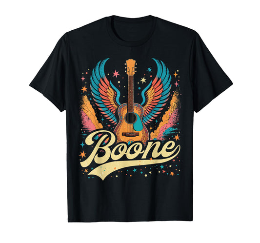 Boone Family Name I Love Boone Personalized Vintage US Flag T-Shirt