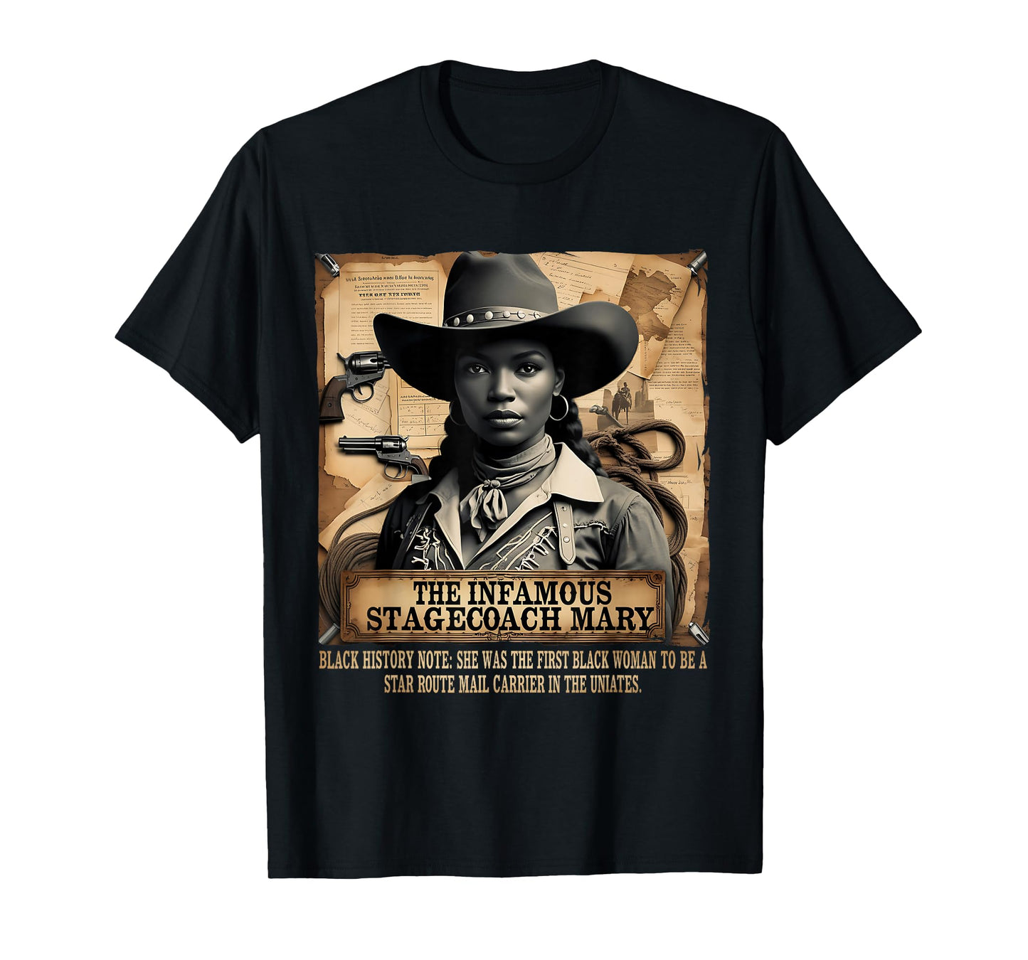 Black History African Cowgirl Swag Melanin Cowgirls T-Shirt