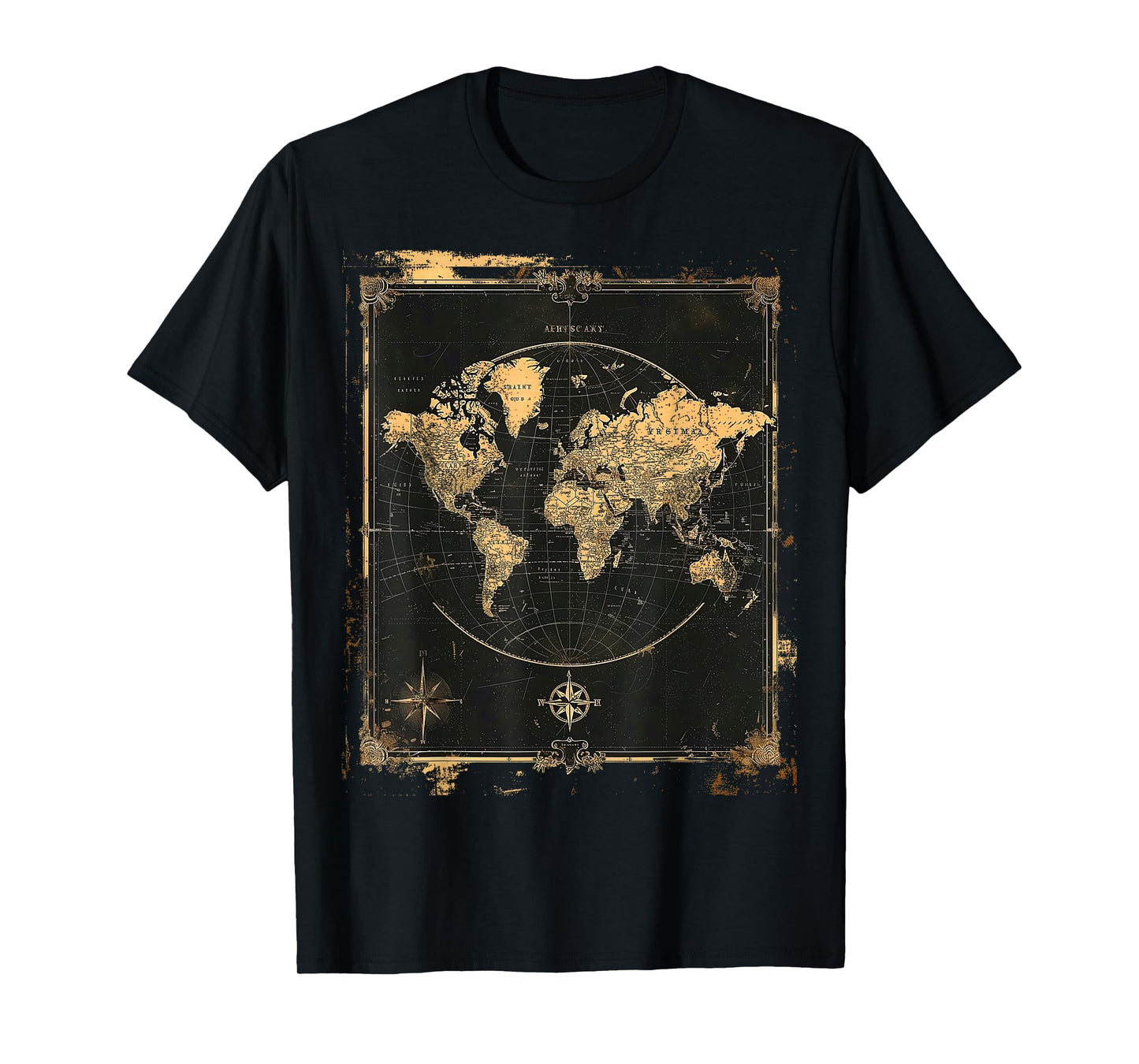 Vintage World Map Poster T-Shirt