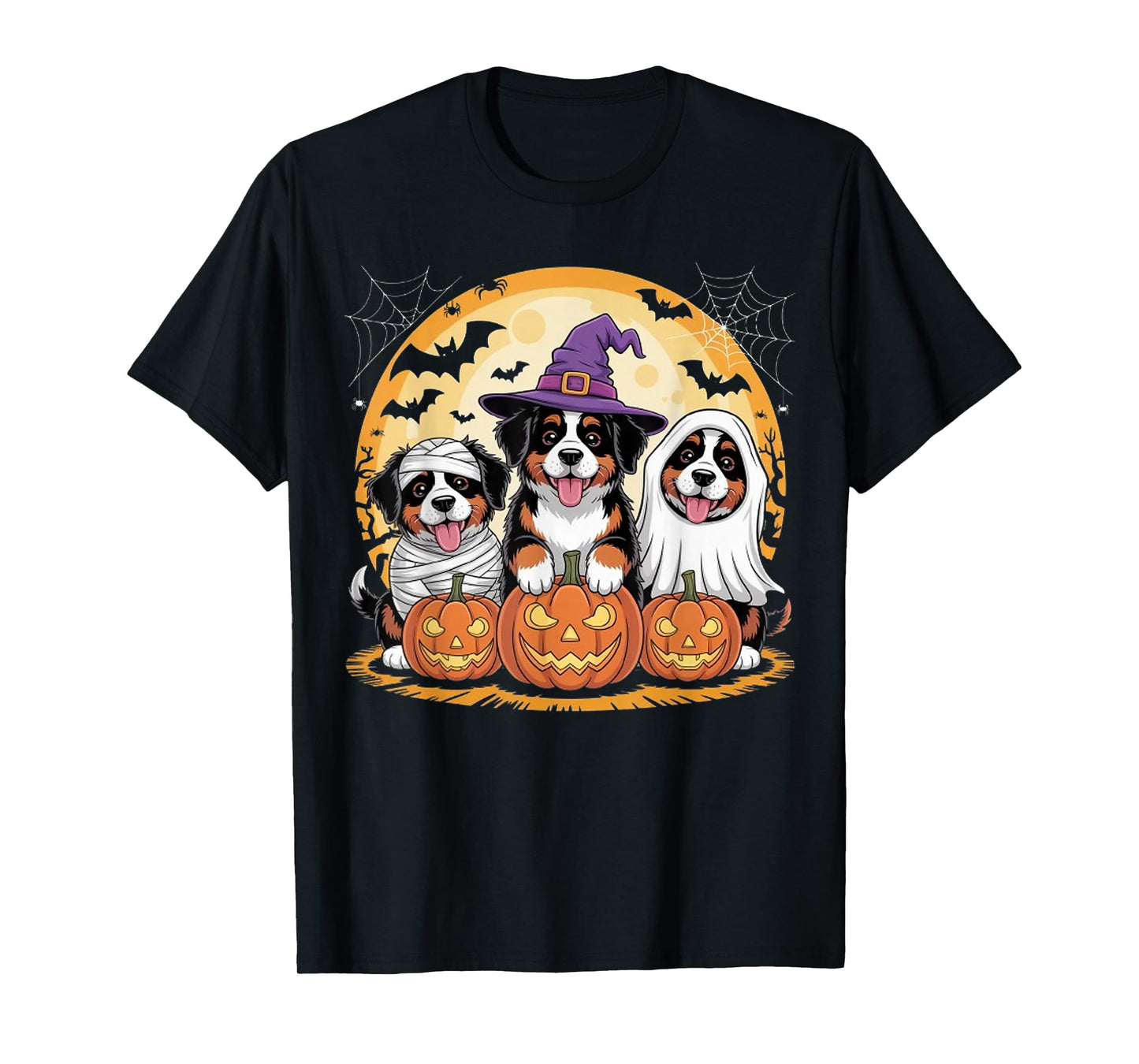 Spooky Bernese Mountain Ghost Dog Lover Halloween Costume T-Shirt