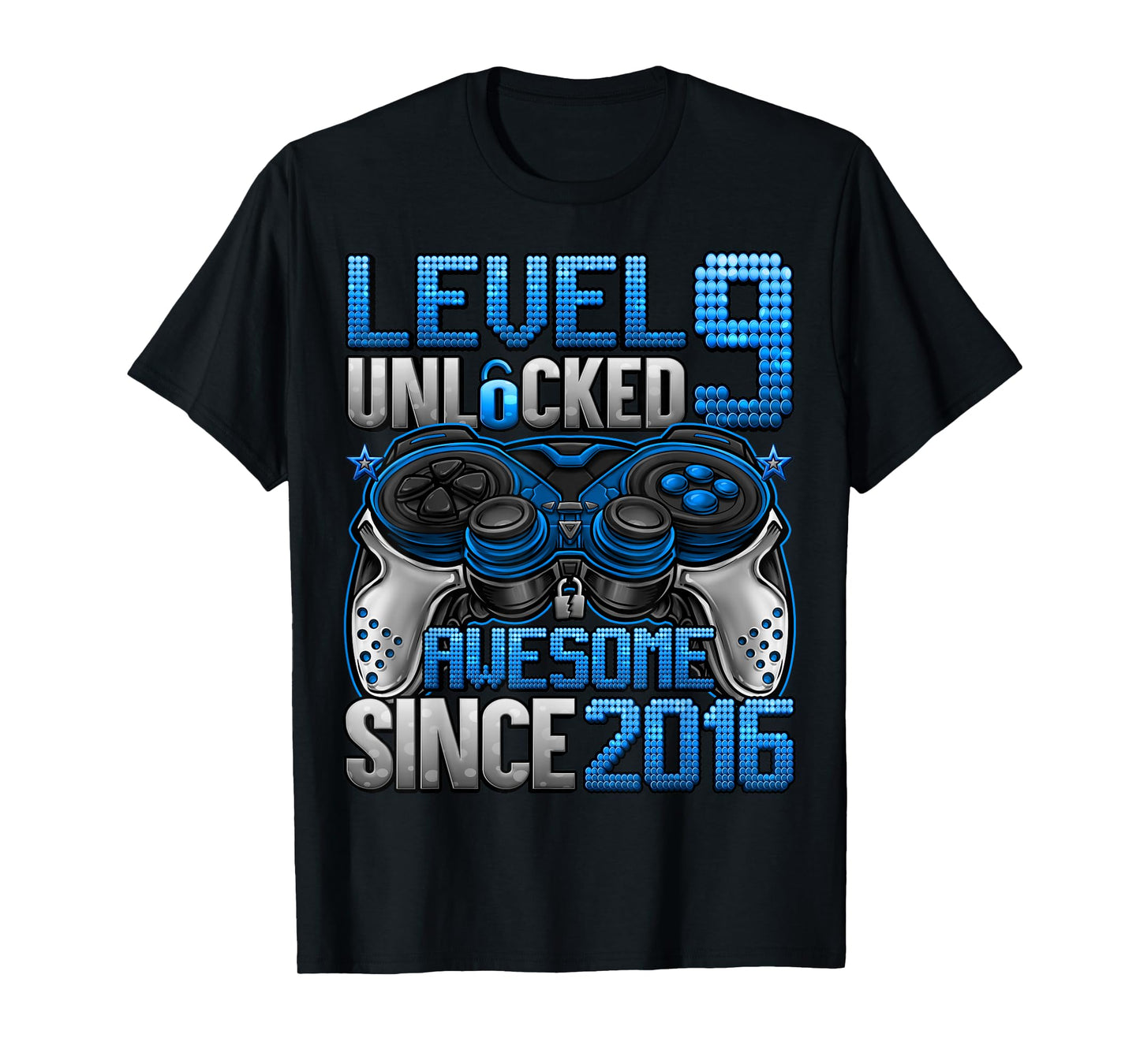 Level 9 Unlocked 9 Year Old Gifts For Boys 9th Birthday Boy T-Shirt