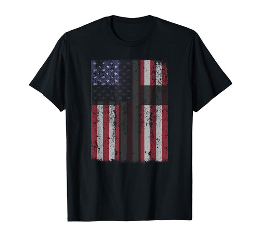 USA AMERICAN FLAG CHRISTIAN CROSS STAND FOR THE FLAG SHIRT T-Shirt