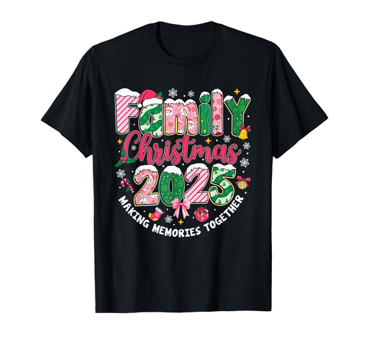 Family Christmas 2025 Matching Outfit Xmas Squad Santa T-Shirt