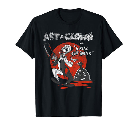 Terrifier A Real Gut Buster Vintage Illustration Horror T-Shirt