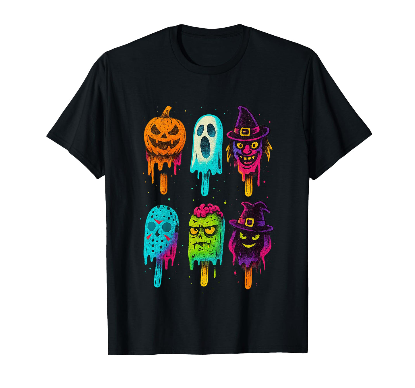 Funny Horror Ice Cream Pops Summerween Halloween 3D Candy T-Shirt