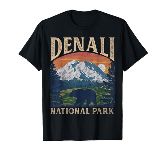 Vintage Denali National Park Retro Mount For Men Women T-Shirt
