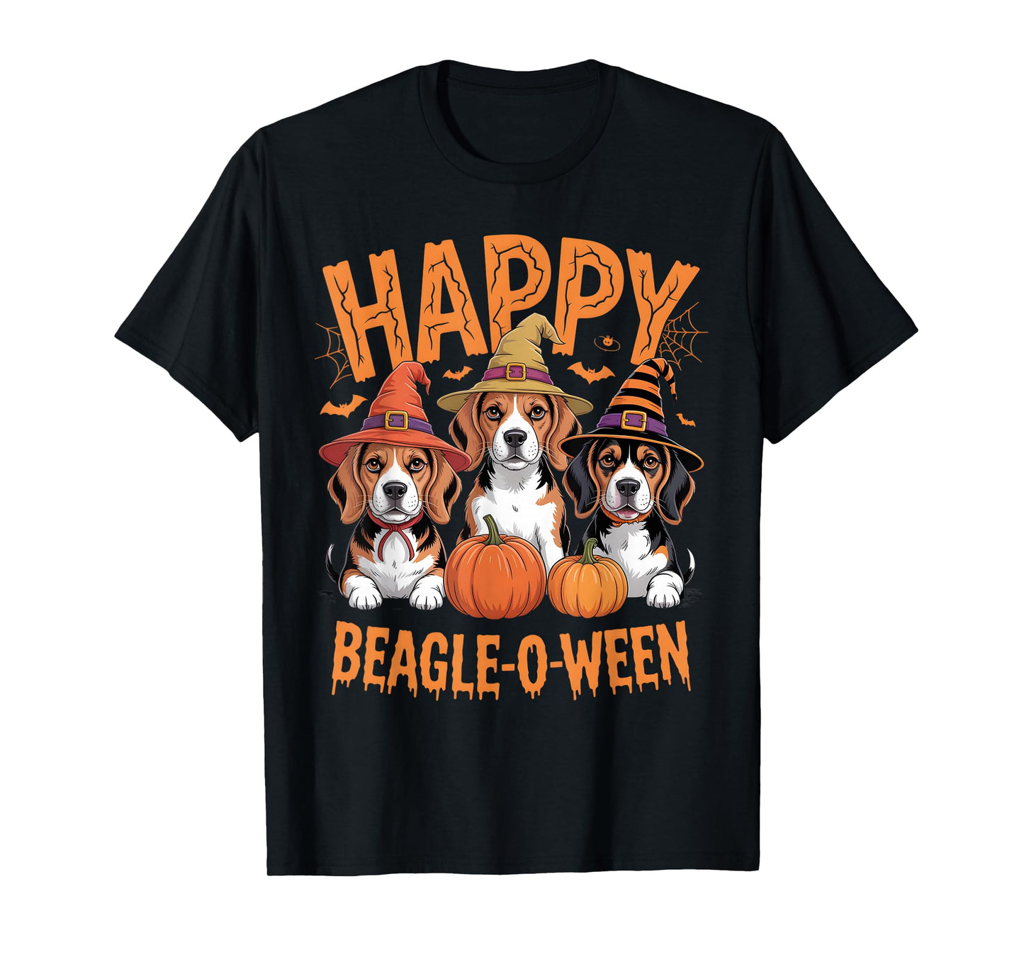 Happy Beagle-O-Ween Beagle Dogs Funny Halloween Outfit T-Shirt