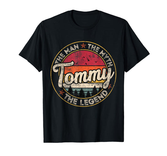 Tommy The Man The Myth The Legend Personalized Name T-Shirt