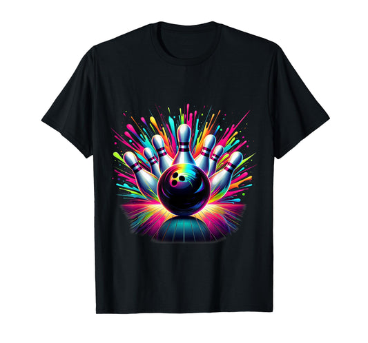 Colorful Bowling Game Day Bowling Cute Vibrant Color 3 T-Shirt