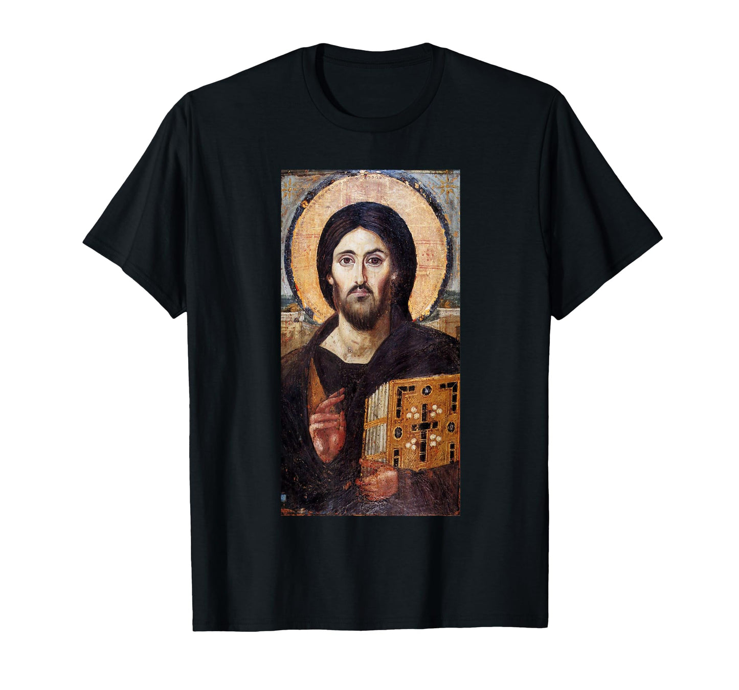 Jesus Christ Pantocrator Sinai Orthodox Christian Icon Gifts T-Shirt