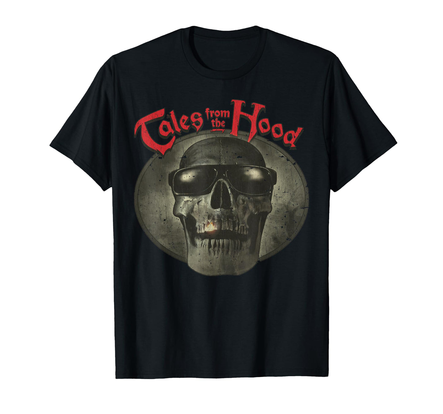 Vintage Tales Dark Skull From The Retro Hood Design T-Shirt