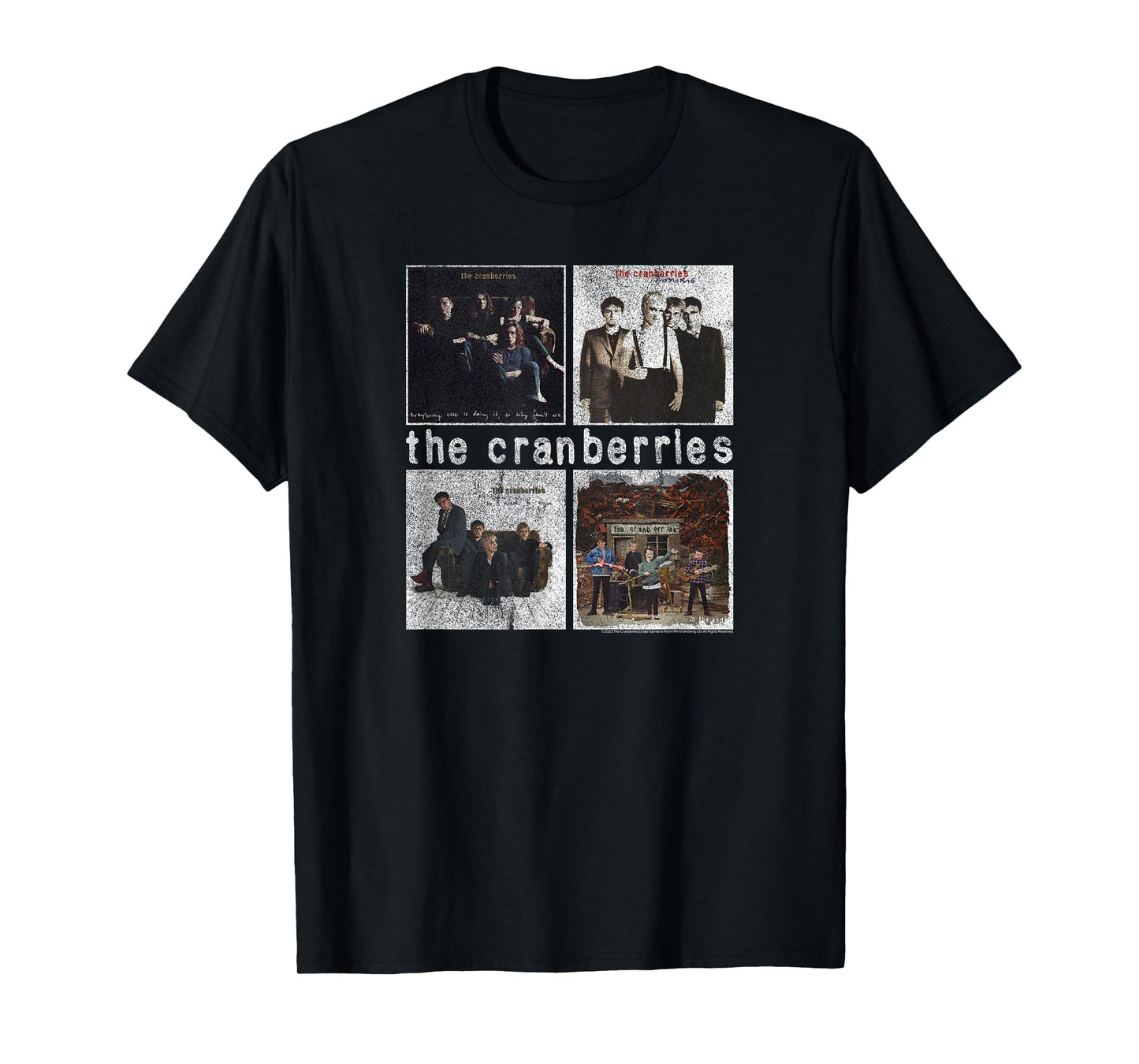 The Cranberries Distressed Album Covers Vintage Band T-Shirt