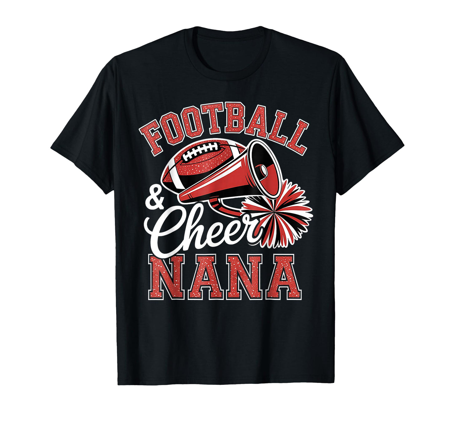 Football Cheer Nana for Women Men Vintage Cheerleader T-Shirt
