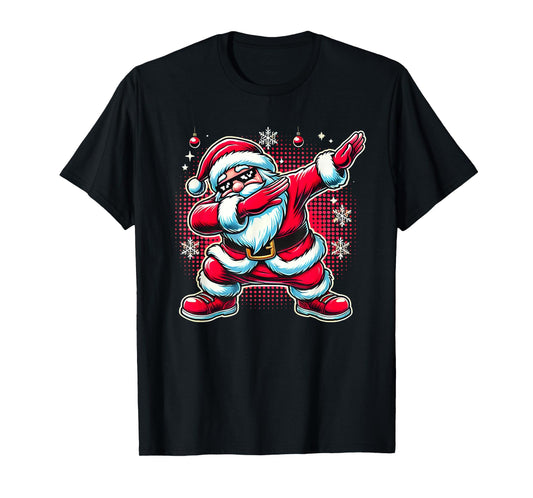 Dabbing Santa Claus Funny Christmas Boys Kids Girls Xmas Dab T-Shirt