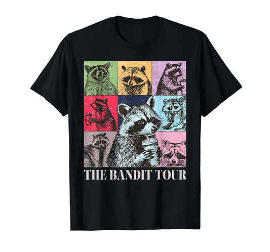 Raccoon The Bandit Tour Funny Raccoon Summer 2024 T-Shirt