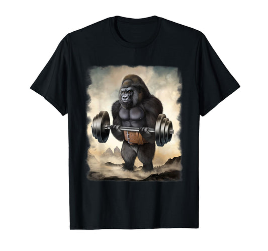Gorilla Muscle Training Weightlifting T-Shirt