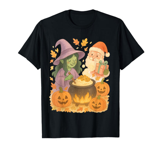 Whimsical Witch Gift for Halloween Thanksgiving Christmas T-Shirt