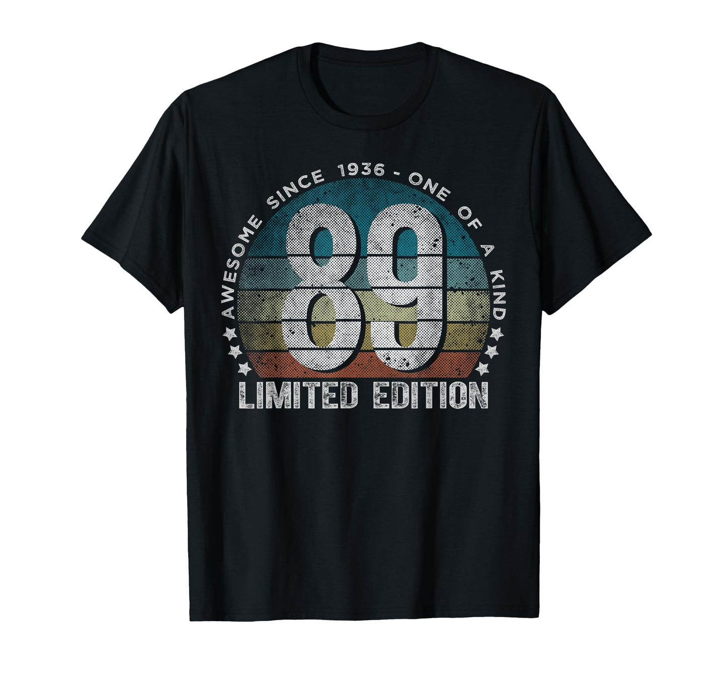 89 Year Old Gifts Vintage 1936 Limited Edition 89th Birthday T-Shirt