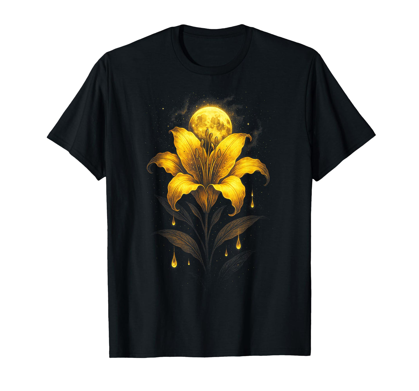 Vintage Occult Gothic Witch Moon Phases Astrology T-Shirt