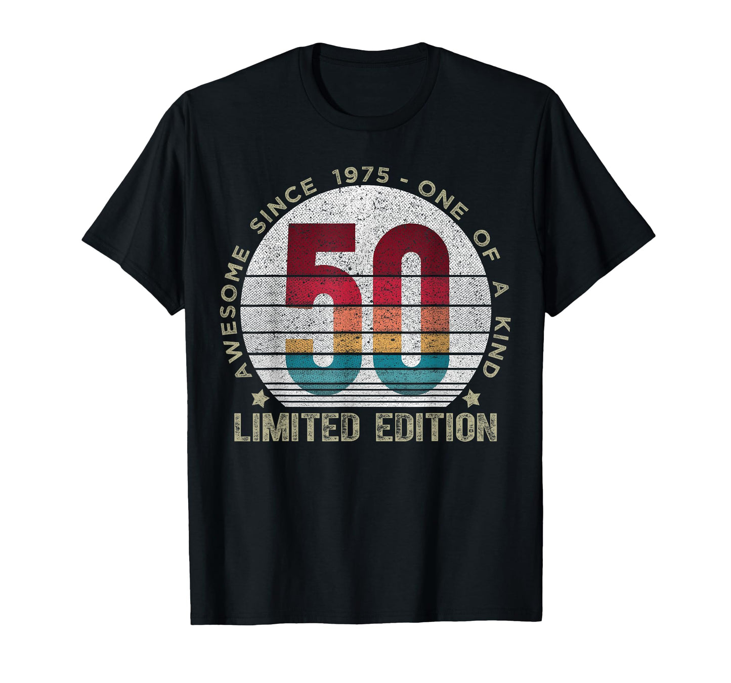 50 Year Old Gifts Vintage 1975 Limited Edition 50th Birthday T-Shirt