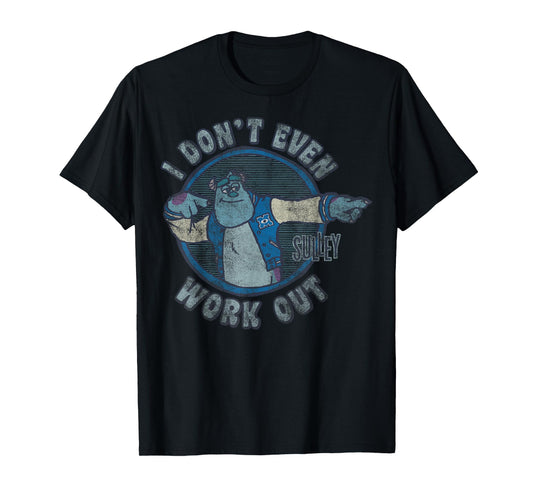 Disney Pixar Monsters Inc. Sulley Doesn't Even Workout T-Shirt