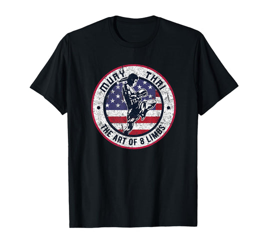 Vintage Muay Thai Karate | Boxing Mixed Martial Arts T-Shirt