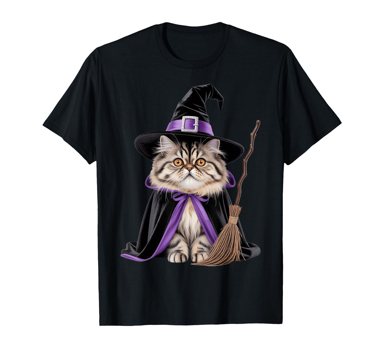 Cat Witch Halloween T-Shirt