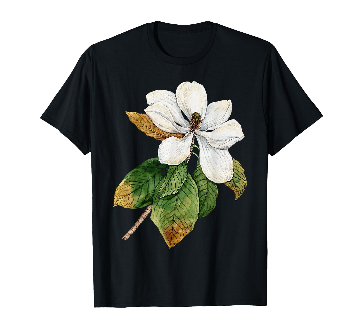 Boho Flower Magnolia Graphic Botanical Gardener Nature Lover T-Shirt