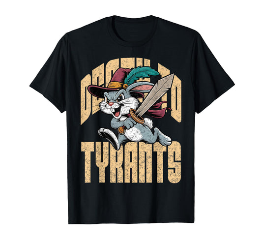 Death To Tyrants Retro Rabbit Meme Funny Vintage 90s T-Shirt