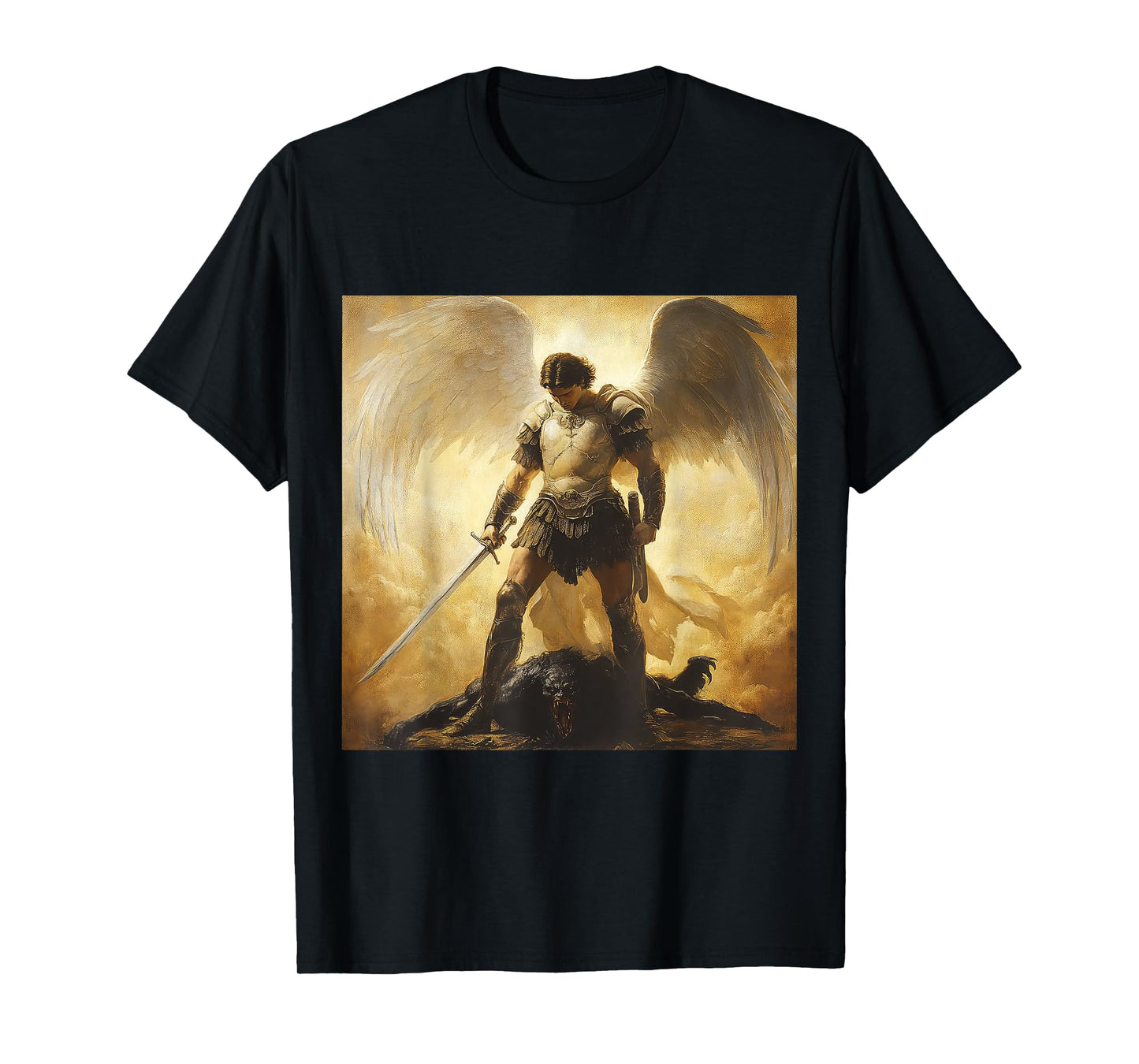 St Michael Defeated Satan Archangel Spirituality T-Shirt