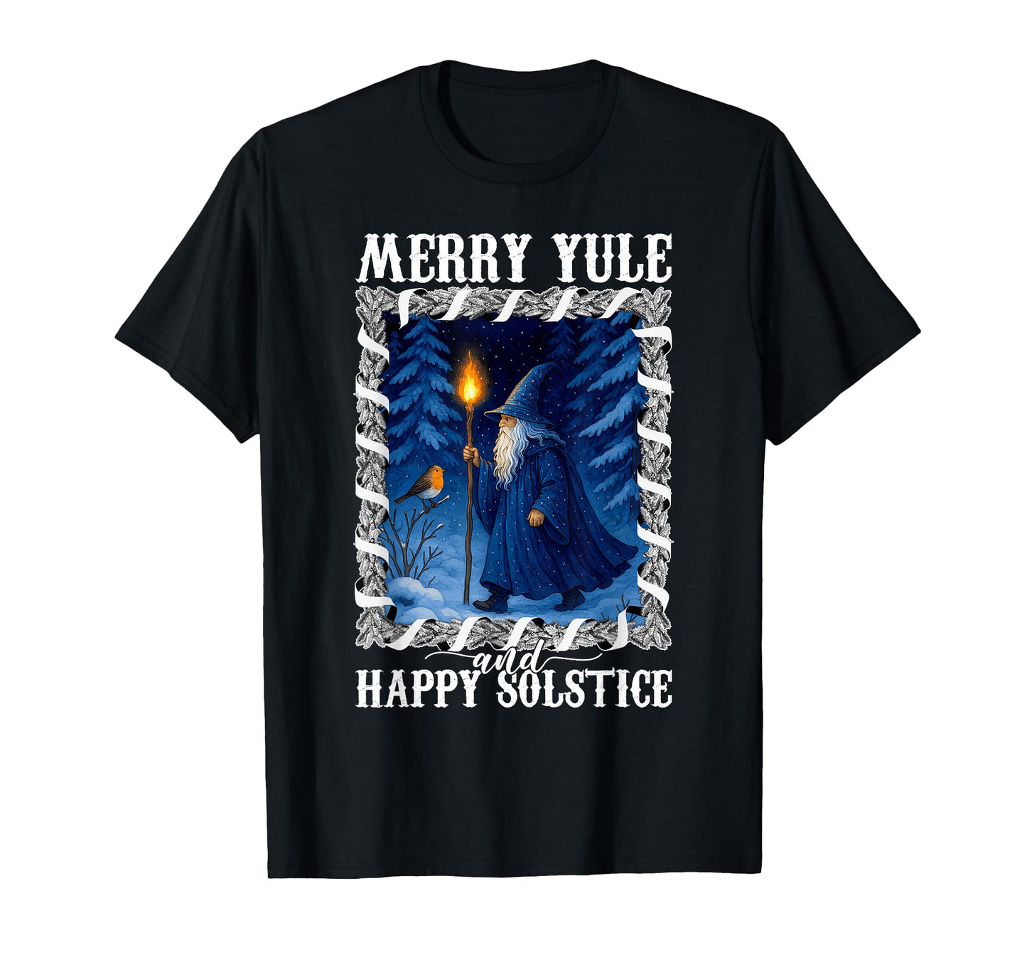 Mery Yule and Happy Solstice Winter Solstice Christmas Women T-Shirt