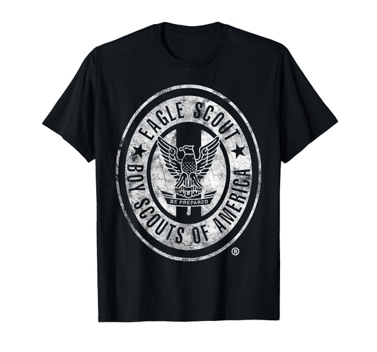Eagle Scout Vintage (White Distressed) T-Shirt