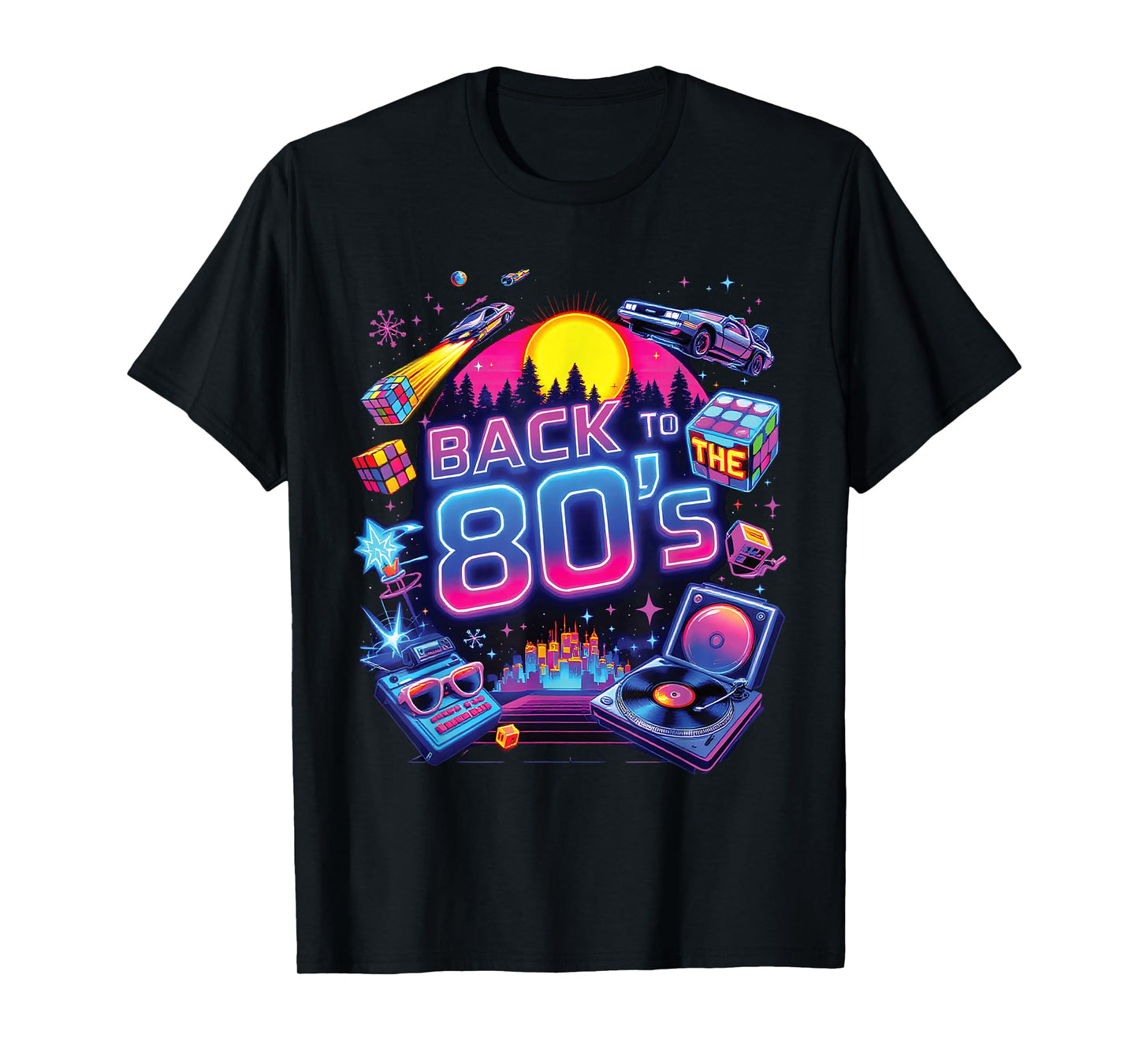 Back To The 80's Retro Vibrant Throwback Celebration T-Shirt