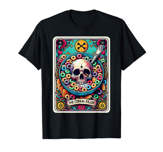 The Cereal Killer Funny Tarot Card T-Shirt