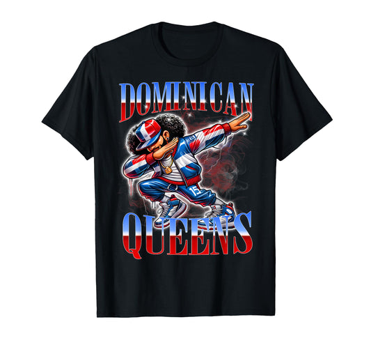 Dominican Queens Dab Urban Streetwear Pride Design T-Shirt