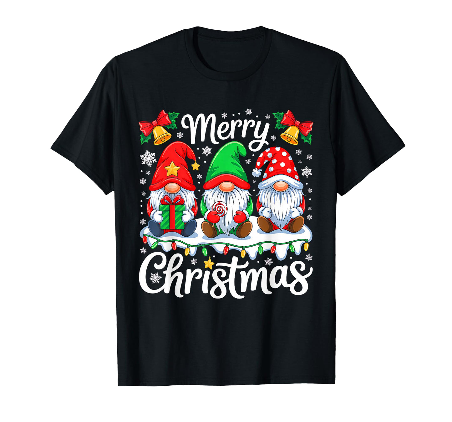 Gnomes Xmas Merry Christmas for Men Women Kids Gnomes Lover T-Shirt
