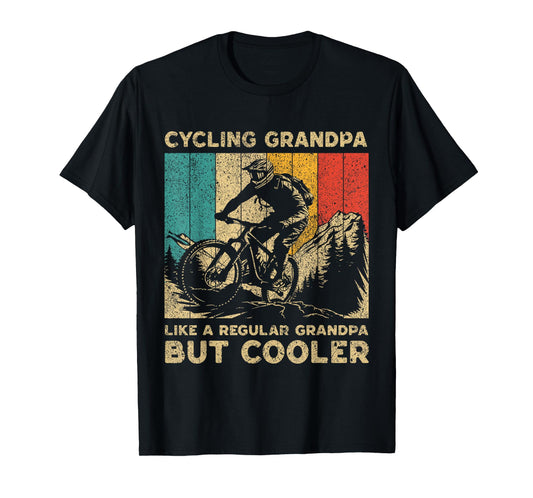 Cycling Grandpa Bicycle Riding Cyclist Mens T-Shirt