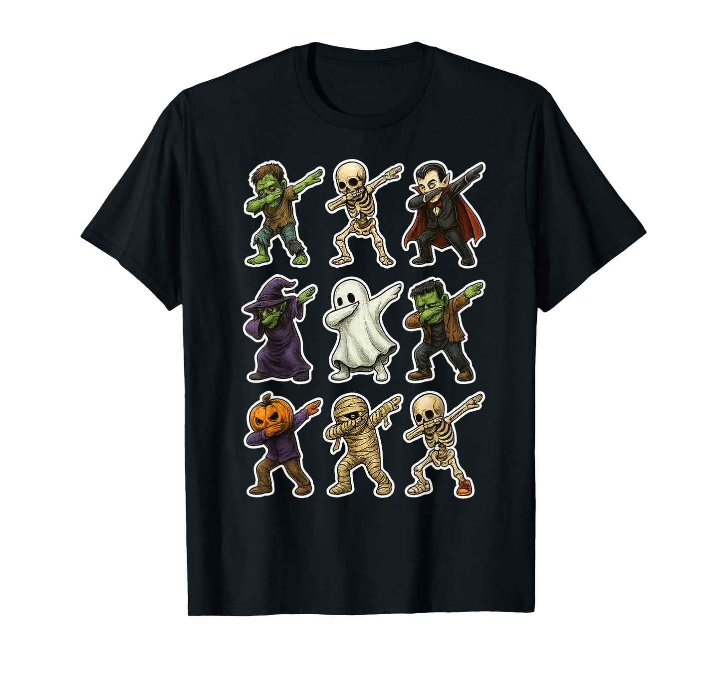 Cute Scary Monsters Halloween Party T-Shirt