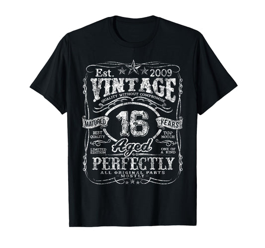 Vintage 2009 Limited Edition Shirt 16 year old 16th Birthday T-Shirt