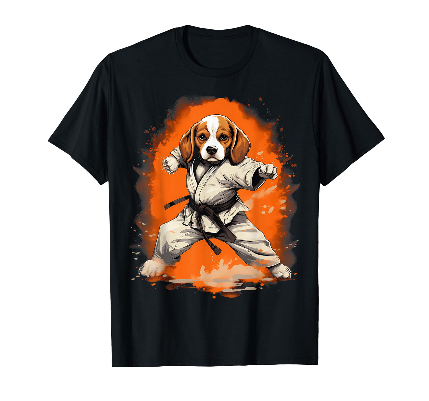MMA Beagle Dog Karate Men Women Kids T-Shirt