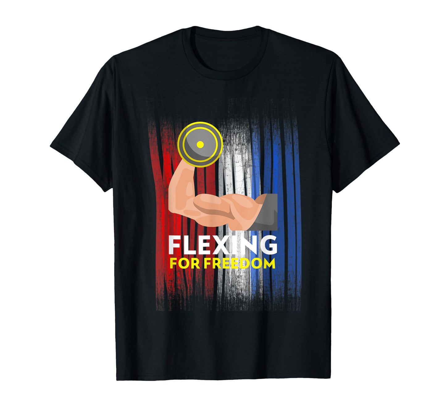 4th of July Weight Lifter Workout Muscles Gym Rat Women Kids Men T-Shirt