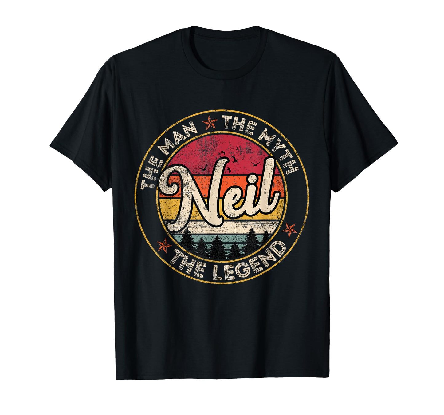 Neil The Man The Myth The Legend Personalized Name T-Shirt