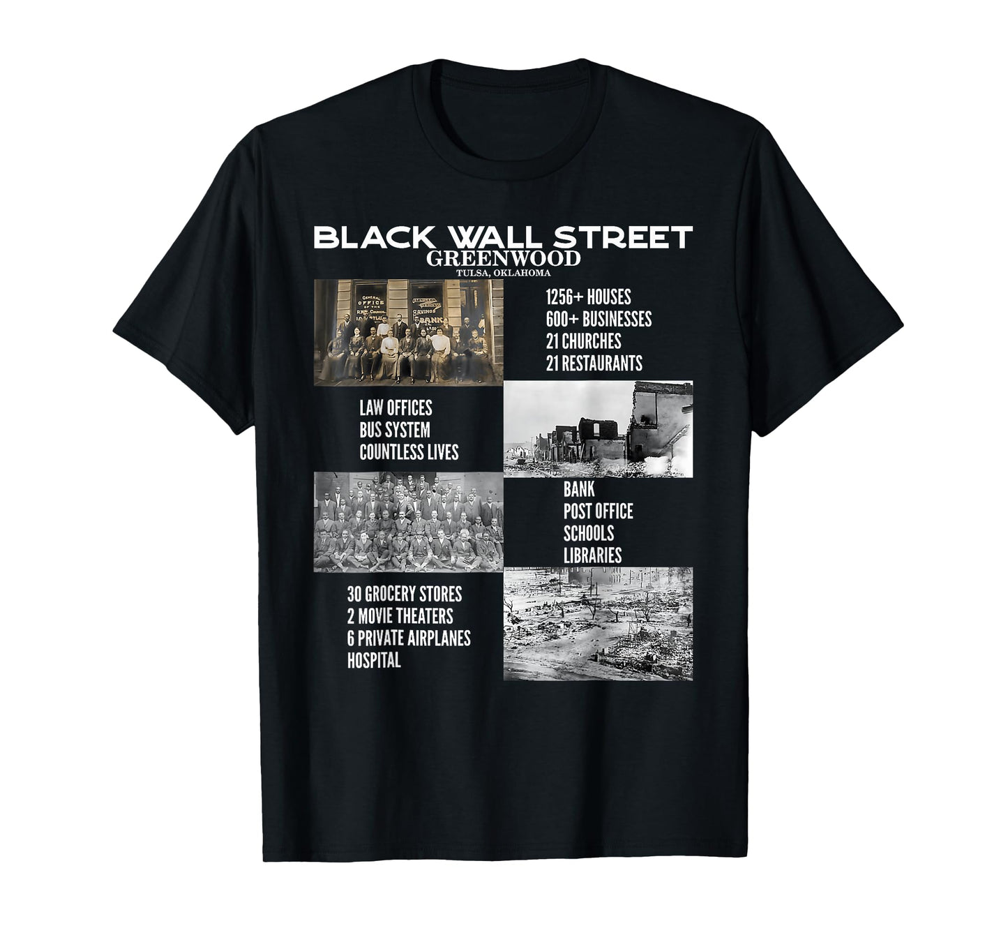 Vintage Black Business Black History Month Black Wall Street T-Shirt