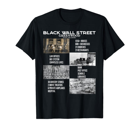 Vintage Black Business Black History Month Black Wall Street T-Shirt